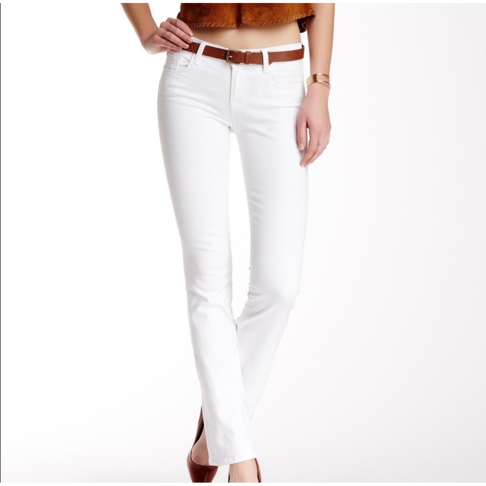 J Brand Jeans 29 White Low Rise Skinny Leg Jeans PPD Coastal Summer Beach Clean‎